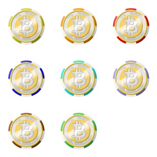 Bitcoin Casino Coins icon sets preview