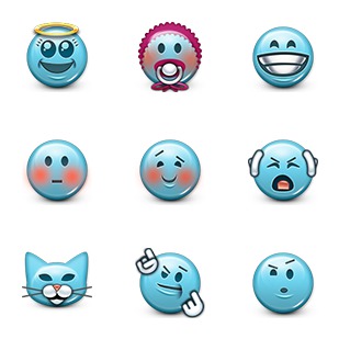 Emoji icon sets preview