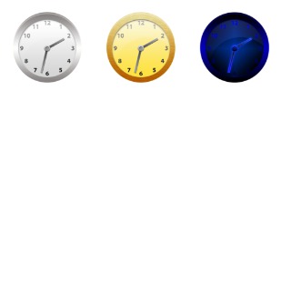 Simple Clock icon sets preview