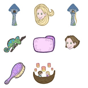 Tangled Set icon sets preview