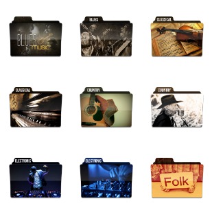 Music Folder icon sets preview