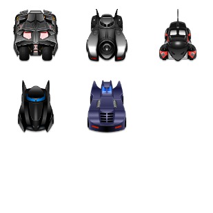 Batmobiles Vol. 1 icon sets preview