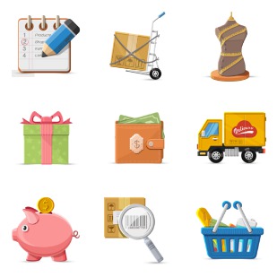 Charming Boutique icon sets preview