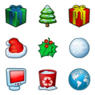 Christmas icon sets preview