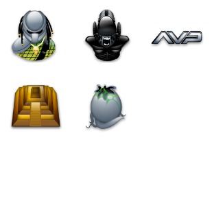 Alien vs. Predator icon sets preview