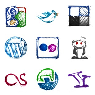 Social Sketches icon sets preview