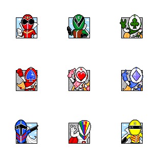 Sentai icon sets preview