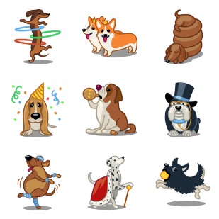 TAIL WAGGERS SET icon sets preview