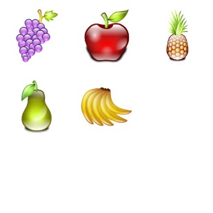 Delicious Fruits icon sets preview