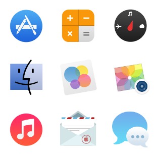 Sevenesque (iOS 7 inspired) icon sets preview