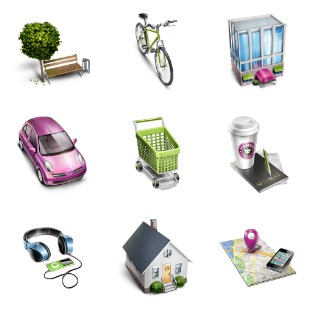 Urban Stories icon sets preview