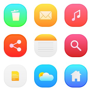 iOS8 setting icon sets preview