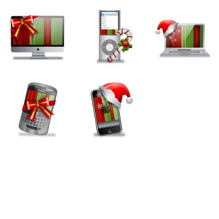 Christmas Gadgets icon sets preview