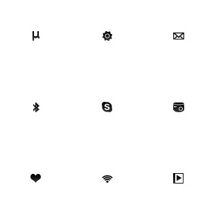 System Tray v2 icon sets preview