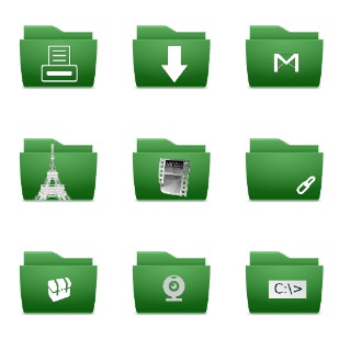 Spring folder icon sets preview