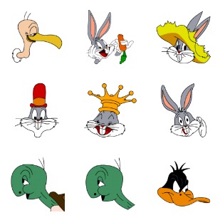 Looney Tunes icon sets preview