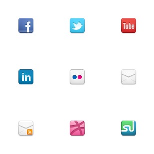 Mighty Social icon sets preview