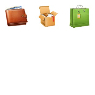 Shopping icon sets preview