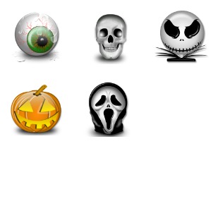 Halloween icon sets preview