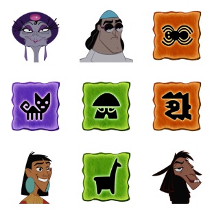 The Emperor's New Groove icon sets preview