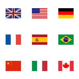 2400 flags icon sets preview