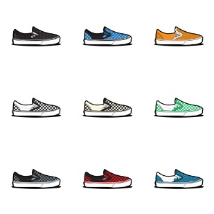 Van Slip Ons icon sets preview