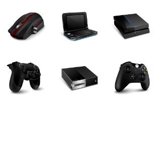 Gaming Gadgets icon sets preview