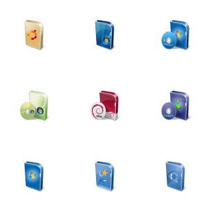 Vista Like Boxes icon sets preview