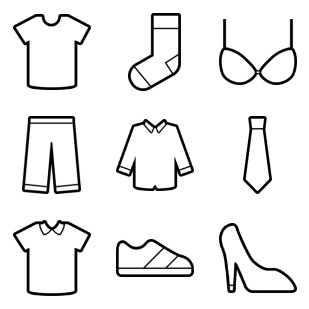 clothing icon sets preview