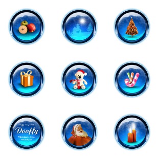 Dooffy Design Christmas icon sets preview