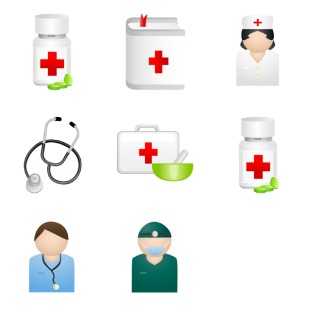 Medical DaPino icon sets preview