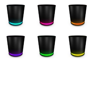 Back Recycle Bin icon sets preview