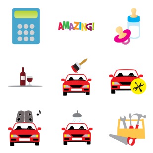 Service Categories icon sets preview