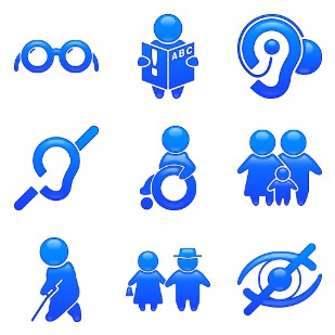 People And Disability icon sets preview