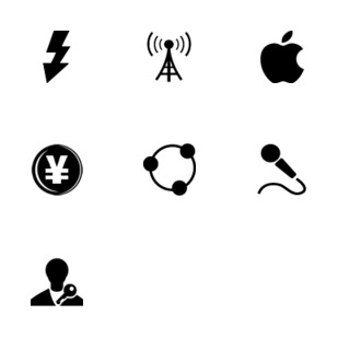 iPhone Pack-black icon sets preview