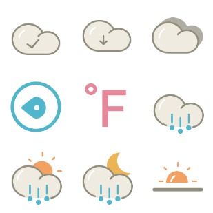 Lovely Weather 2 icon sets preview