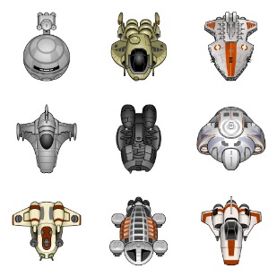 Baby Spaceships icon sets preview