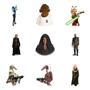 Star Wars Characters icon sets preview