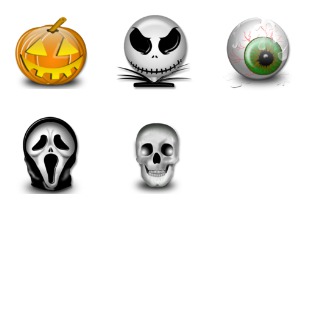 Halloween icon sets preview