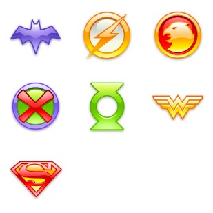 Justice League icon sets preview