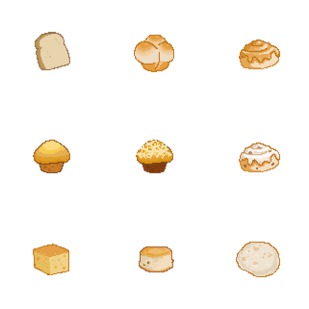 Muffins + Breads PACK icon sets preview