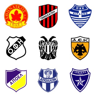 Greek Football Club icon sets preview