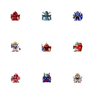 SD Gundam icon sets preview