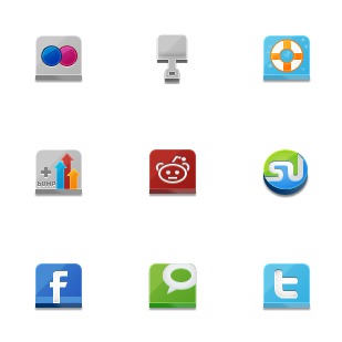 Lontar Social Site icon sets preview