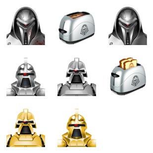 BSG: Frakking Toasters icon sets preview