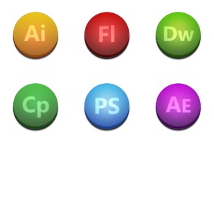 Adobe Products icon sets preview