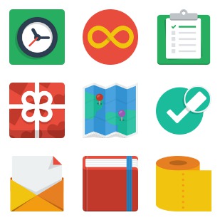 Flat UI icon sets preview