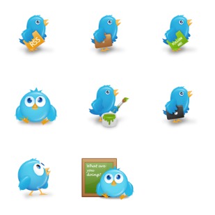 Birdies: A Free Twitter icon sets preview