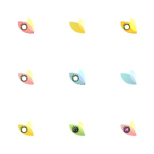 Spring Fling icon sets preview