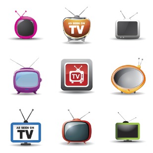 Television icon sets preview